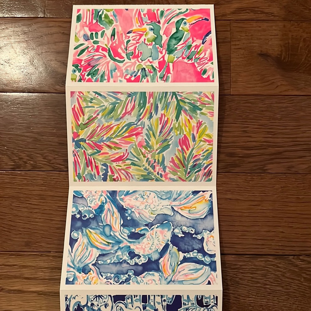 Lilly Pulitzer Artwork Postcard Set & Wrapping Paper